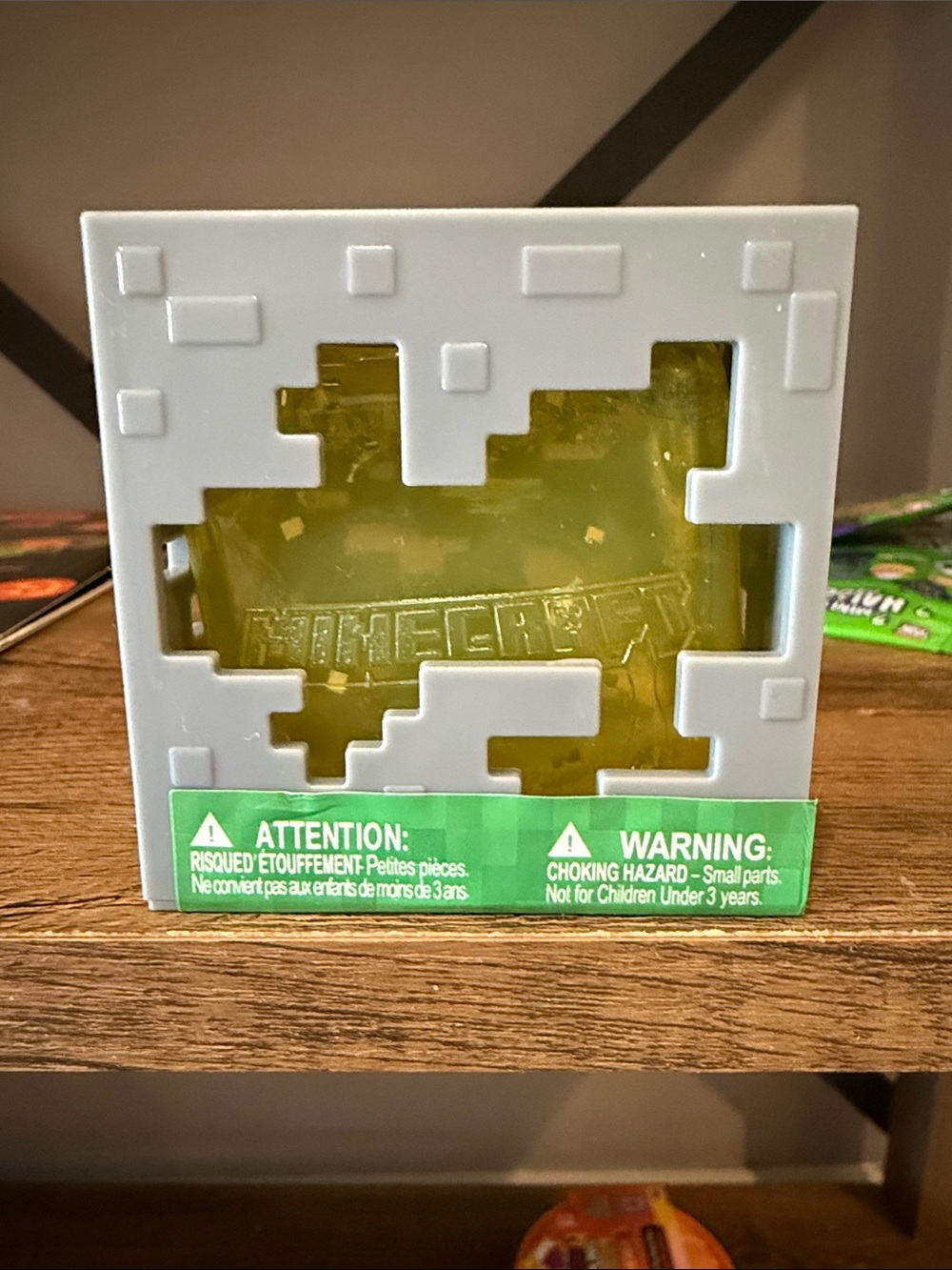 Minecraft Yellow Pixel Jelly Cube Toy - Collectible